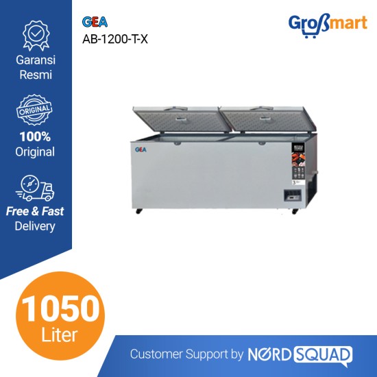CHEST FREEZER BOX GEA AB 1200 T-X / AB-1200 LEMARI PEMBEKU 1050 LITER