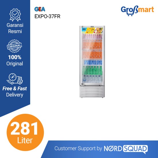 Showcase GEA Pendingin Minuman 1 pintu 282 Liter Expo-37FR Showcase GEA Pendingin Minuman 1 pintu 282 Liter Expo-37FR