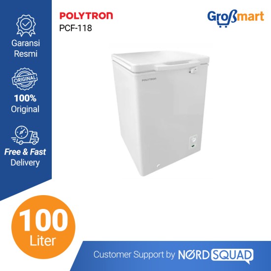 CHEST FREEZER POLYTORN 100 LITER PCF 118 / PCF-118 CHEST FREEZER POLYTORN 100 LITER PCF 118 / PCF-118