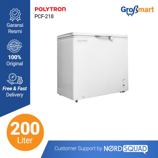 CHEST FREEZER POLYTRON 200 LITER PCF 218 / PCF-218