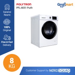 Mesin Cuci 1 Tabung Polytron 8 Kg Front Loading PFL-8051