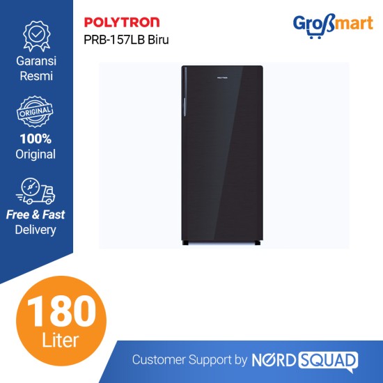 POLYTRON Kulkas 1 Pintu Belleza 180 liter PRA 18DMY / PRA-18DMY