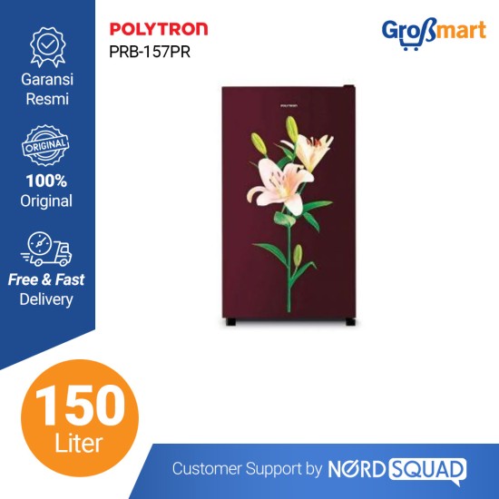 Kulkas 1 Pintu Polytron 150 Liter PRB-157PR / PRB 157PR / PRB157PR