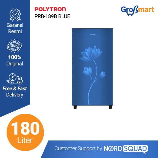 Polytron Refrigerator 180 Liter PRB-189 / PRB 189 / PRB189 B/R Kulkas 1 Pintu Polytron Refrigerator 180 Liter PRB-189 / PRB 189 / PRB189 B/R Kulkas 1 Pintu