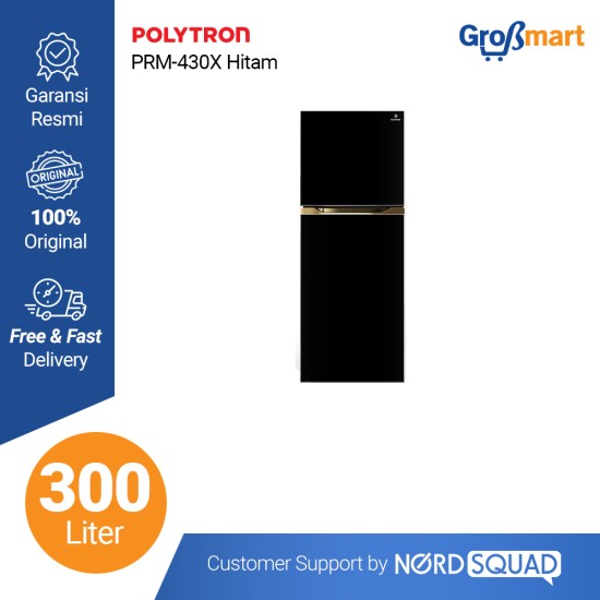 Kulkas POLYTRON New Belleza Big 300 Liter 2 pintu PRM 430X