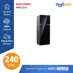Polytron Kulkas 2 Pintu PRW-25VX Hitam Polytron Kulkas 2 Pintu PRW-25VX Hitam