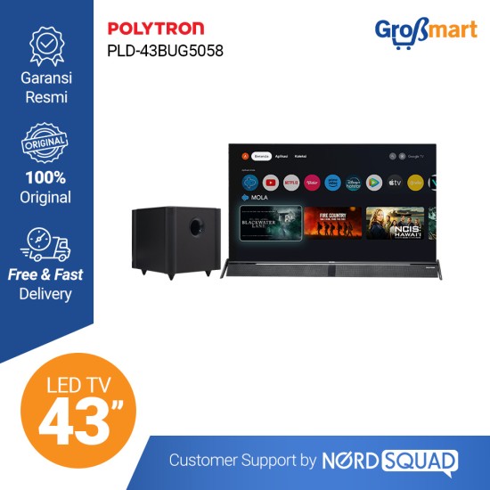 Polytron LED TV 43 Inch PLD-43BUG5058 Polytron LED TV 43 Inch PLD-43BUG5058