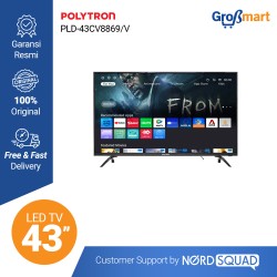 LED TV 43 Inch Smart Tv Polytron Full HD PLD-43CV8869 / PLD 43CV8869 / PLD43CV8869
