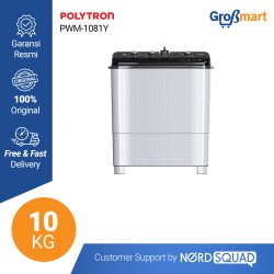 Polytron Mesin Cuci PWM-1081 Grey/Violet