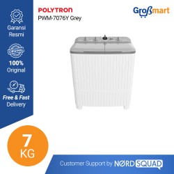 MESIN CUCI 2 TABUNG POLYTRON 7 KG TWIN TUB PWM-7076
