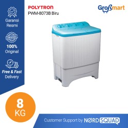 Mesin Cuci 2 Tabung Polytron 8 Kg Twin Tub PWM-8073B/P