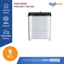 Polytron Mesin Cuci PWM-9081 Grey/Violet