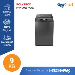 MESIN CUCI 1 TABUNG POLYTRON TOP LOADING 9 KG PAW 9028W / PAW-9028W MESIN CUCI 1 TABUNG POLYTRON TOP LOADING 9 KG PAW 9028W / PAW-9028W