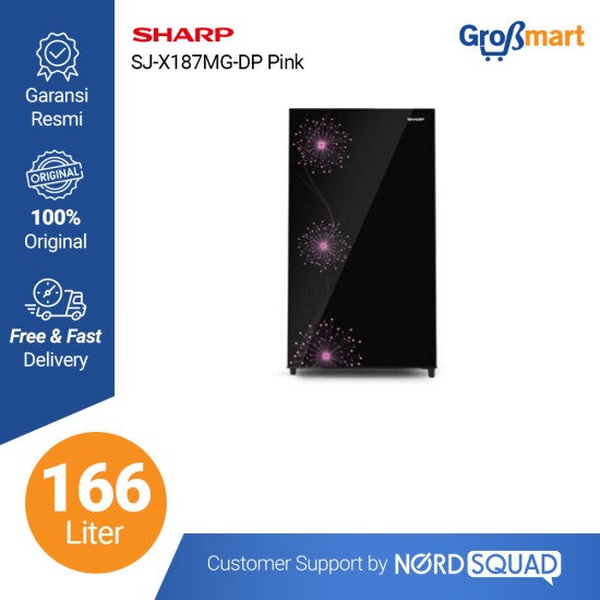 Sharp Refrigerator 166 Liter SJ-X187MG-DB/DP Kulkas 1 Pintu