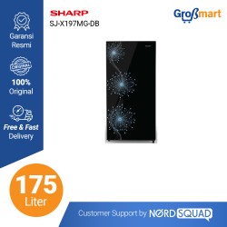 Kulkas 1 Pintu Sharp 175 Liter SJ-X197MG-DP/DB
