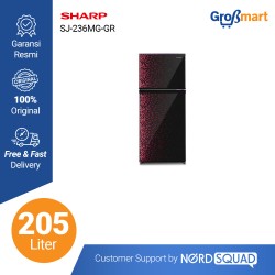 Kulkas 2 Pintu Sharp 205 Liter SJ-236MG-GB/GR