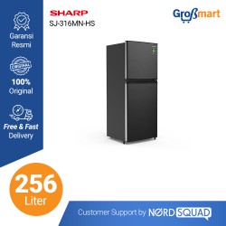 Kulkas 2 Pintu Sharp 256 Liter SJ-316MN-HS / SJ 316MN HS / SJ316MNHS Kulkas 2 Pintu Sharp 256 Liter SJ-316MN-HS / SJ 316MN HS / SJ316MNHS