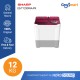 Mesin Cuci 2 Tabung Sharp 12 Kg Twin Tub ES-T1290WA / ES T1290WA / EST1290WA BL/PK