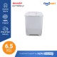 Mesin Cusi 6,5kg SHARP Twin Tub ES T70MW / ES-T70MW / EST70MW Mesin Cusi 6,5kg SHARP Twin Tub ES T70MW / ES-T70MW / EST70MW