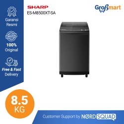 Sharp ES-M8500XT-SA Mesin Cuci Top Loading 1 Tabung 8.5KG
