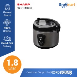 Rice Cooker Sharp 1.8 Liter KS-N18MG-RD/SL Rice Cooker Sharp 1.8 Liter KS-N18MG-RD/SL