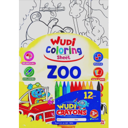 Wudi Coloring Sheet - Zoo Wudi Coloring Sheet - Zoo
