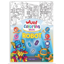 Wudi Coloring Sheet – Robot Wudi Coloring Sheet – Robot