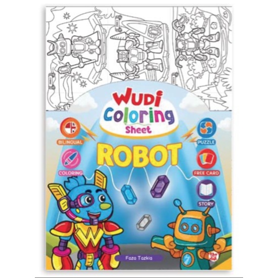 Wudi Coloring Sheet – Robot Wudi Coloring Sheet – Robot