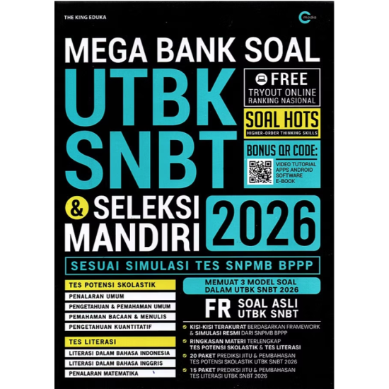 Mega Bank Soal UTBK SNBT & Seleksi Mandiri 2026 Mega Bank Soal UTBK SNBT & Seleksi Mandiri 2026
