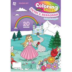 Coloring Sheet; Putri & Kerajaan Coloring Sheet; Putri & Kerajaan