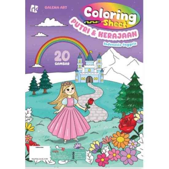 Coloring Sheet; Putri & Kerajaan Coloring Sheet; Putri & Kerajaan