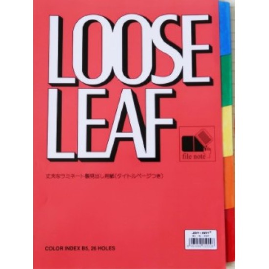 Joyko Loose Leaf Joy Art Color Index B5-IL-05C