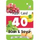 Opredo Flash Card Hijaiah: 40 Buah & Sayur