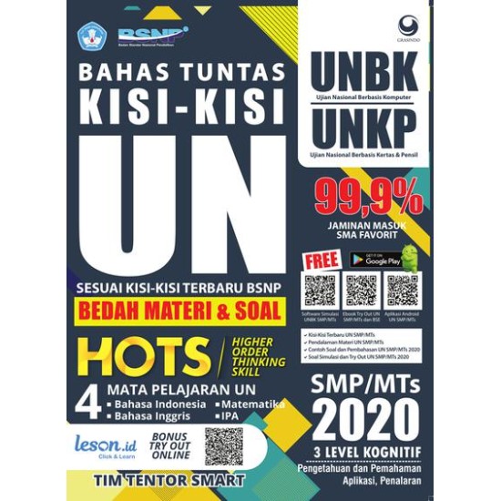 Bahas Tuntas Kisi - Kisi USBN SMP / MTs 2020