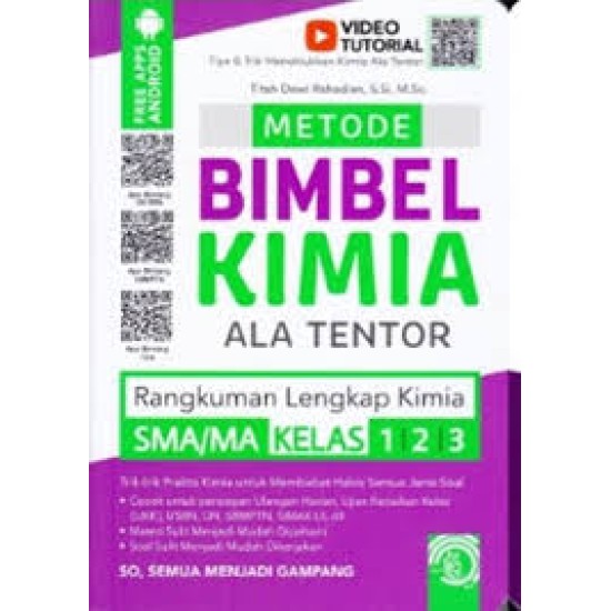 Metode Bimbel Kimia Ala Tentor SMA/MA Kelas 1, 2, 3