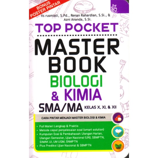 Top Pocket Master Book Biologi & Kimia SMA/MA Kelas X, XI, & XII
