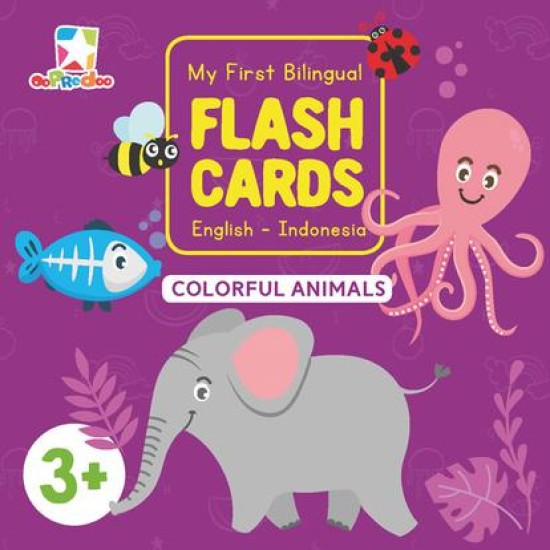 Opredo My First Bilingual Flash Cards: Colorful Animals