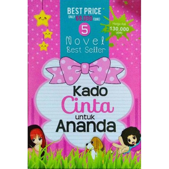 BOX PAKET 5 NOVEL KADO CINTA UNTUK ANANDA