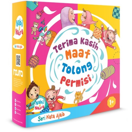 Paket Nabil Naura : Seri Kata Ajaib (Boardbook) Aku Bilang Terima Kasih, Maaf, Tolong, Permisi