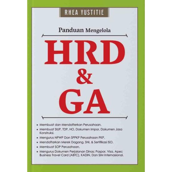 Panduan Mengelola HRD & GA Panduan Mengelola HRD & GA