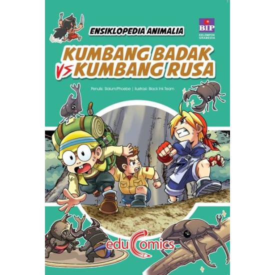 Ensiklopedia Animalia - Kumbang Badak VS Kumbang Rusa