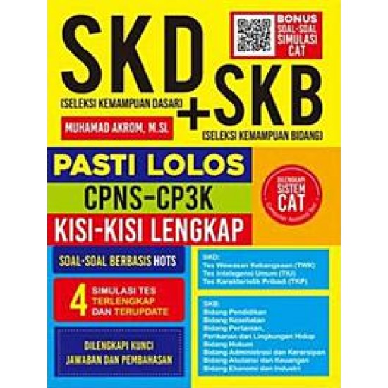 SKD (Seleksi Kemampuan Dasar) + SKB (Seleksi Kemampuan Bidang) Pasti Lolos CPNS-CP3K