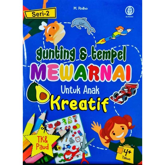 Gunting & Tempel Mewarnai untuk Anak Kreatif Seri 2