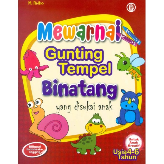 Mewarnai Gunting Tempel Binatang Yang Disukai Anak