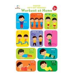 Poster Let`s Get Healthy: Workout at Home Poster Let`s Get Healthy: Workout at Home