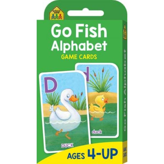 School Zone Go Fish Alphabet Game Cards