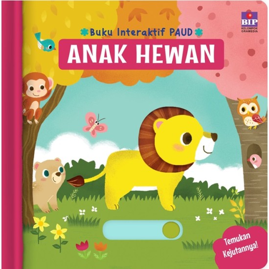 BUKU INTERAKTIF PAUD: ANAK HEWAN (BOARDBOOK MEKANIK)