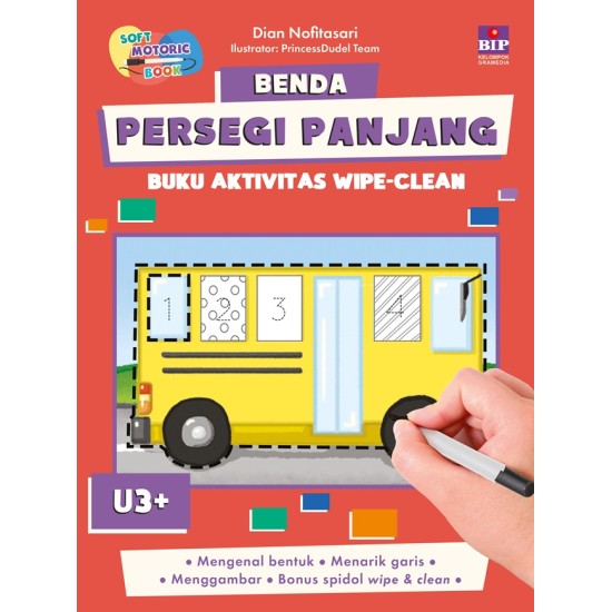 Buku Aktivitas Wipe & Clean Seri Benda Serba Persegi Panjang