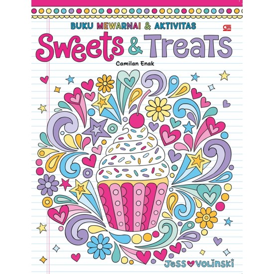 Buku Mewarnai dan Aktivitas: Camilan Enak (Sweets & Treats)