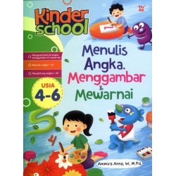 Kinder School Menulis Angka, Menggambar&Mewarnai Kinder School Menulis Angka, Menggambar&Mewarnai
